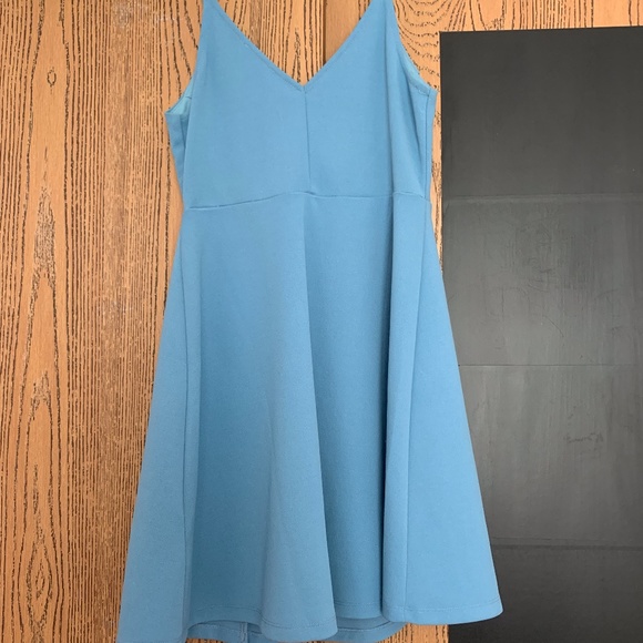 Silence + Noise Blue Button Dress - Picture 4 of 7